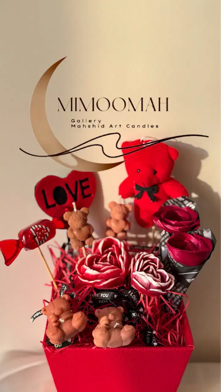 باکس هدیه ولنتاین شکلات شمع قلبی خرس گل|صنایع دستی و سایر لوازم تزئینی|تهران, پاسداران|دیوار