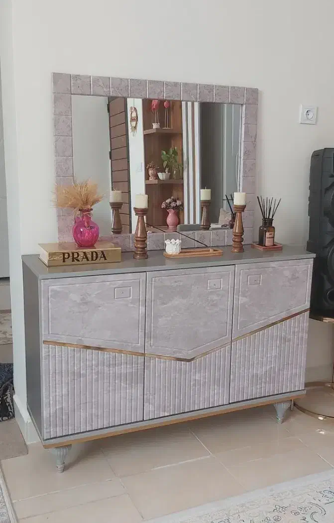 سرویس چوبی آینه کنسول|بوفه، ویترین، کنسول|اهواز, کوی فرهنگیان ۱|دیوار