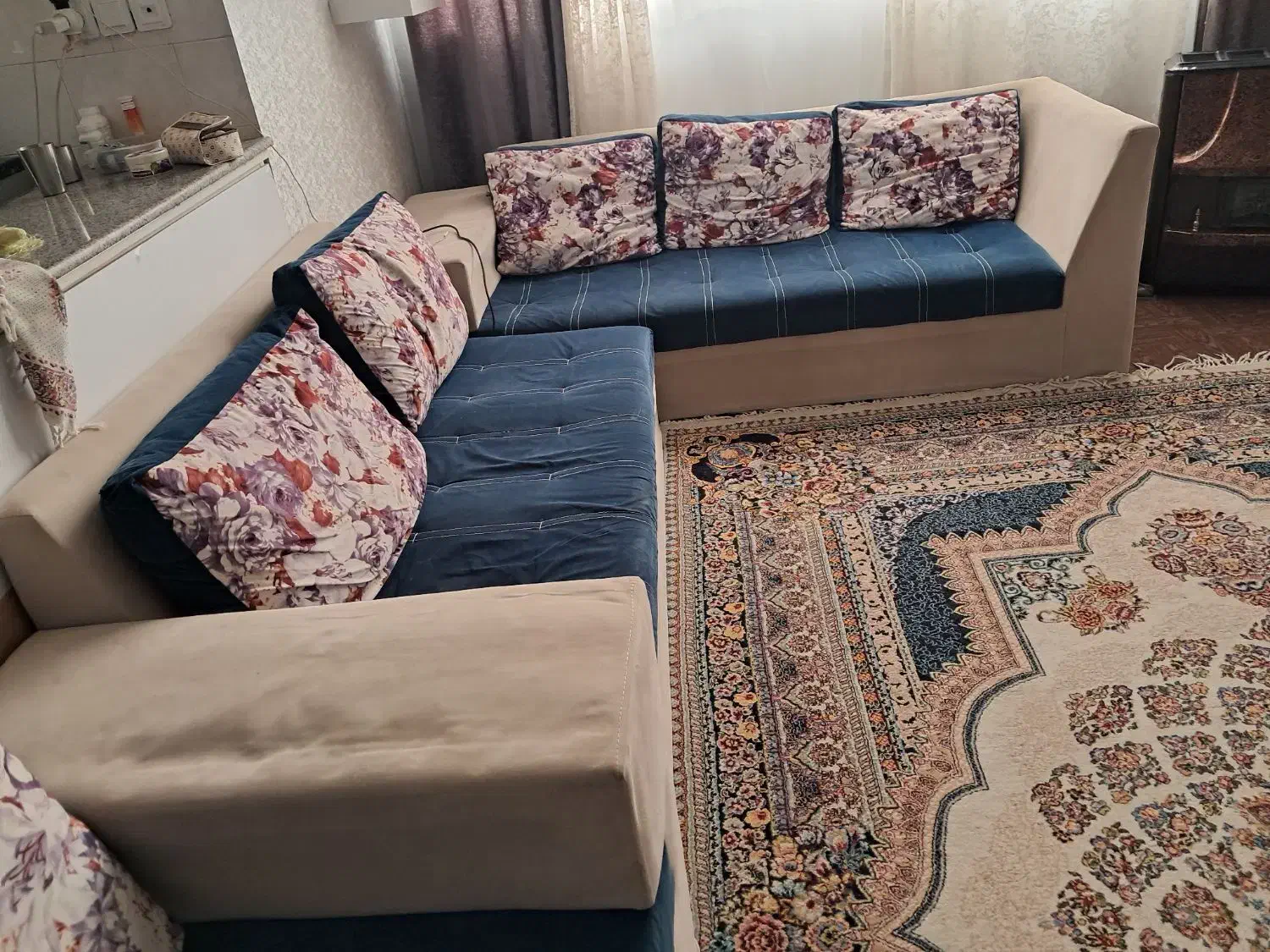 مبل 7نفره|مبلمان خانگی و میز عسلی|شیراز, شهرک فرهنگیان|دیوار