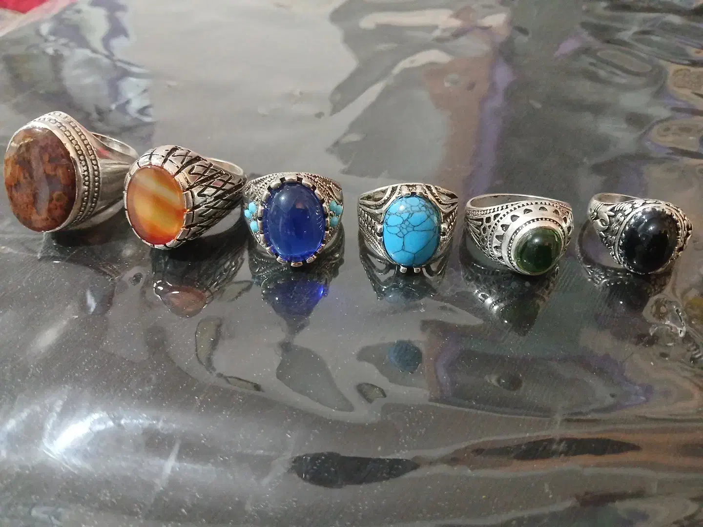 انگشتر،آبکاری نقره|جواهرات|سامان, |دیوار