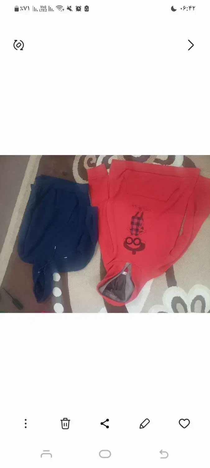 2 عدد هودی در حد نو|کفش و لباس بچه|شوش, |دیوار