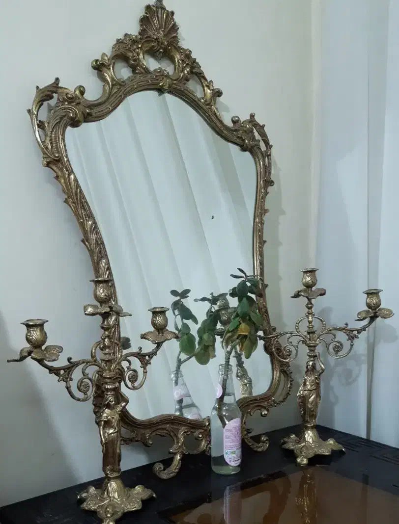 آینه شمعدان برنر|صنایع دستی و سایر لوازم تزئینی|فولادشهر, B5|دیوار