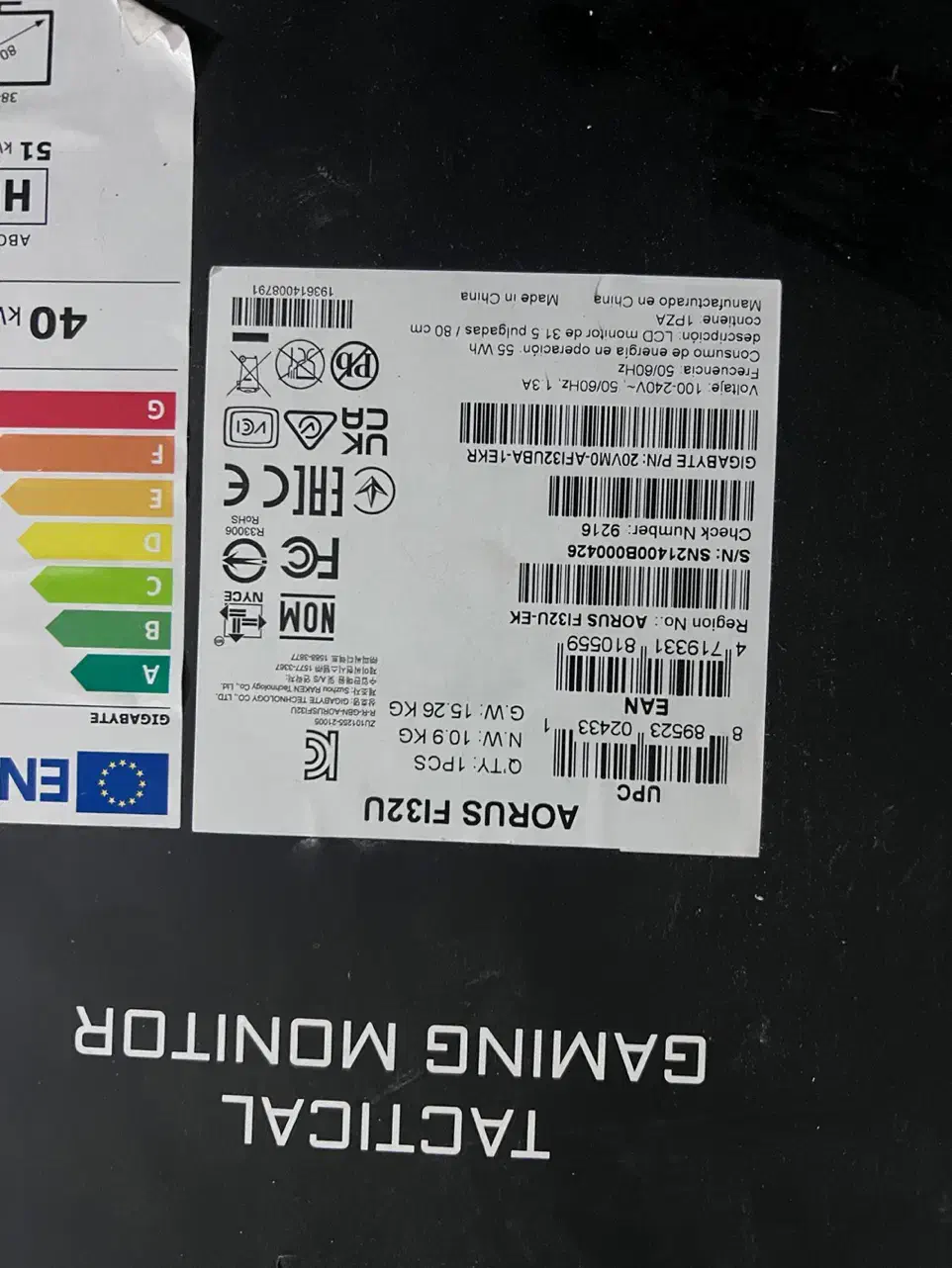 فروش مانیتور گیمینگ gigabyte aorus fi32u کار کرده|قطعات و لوازم جانبی رایانه|جم, |دیوار
