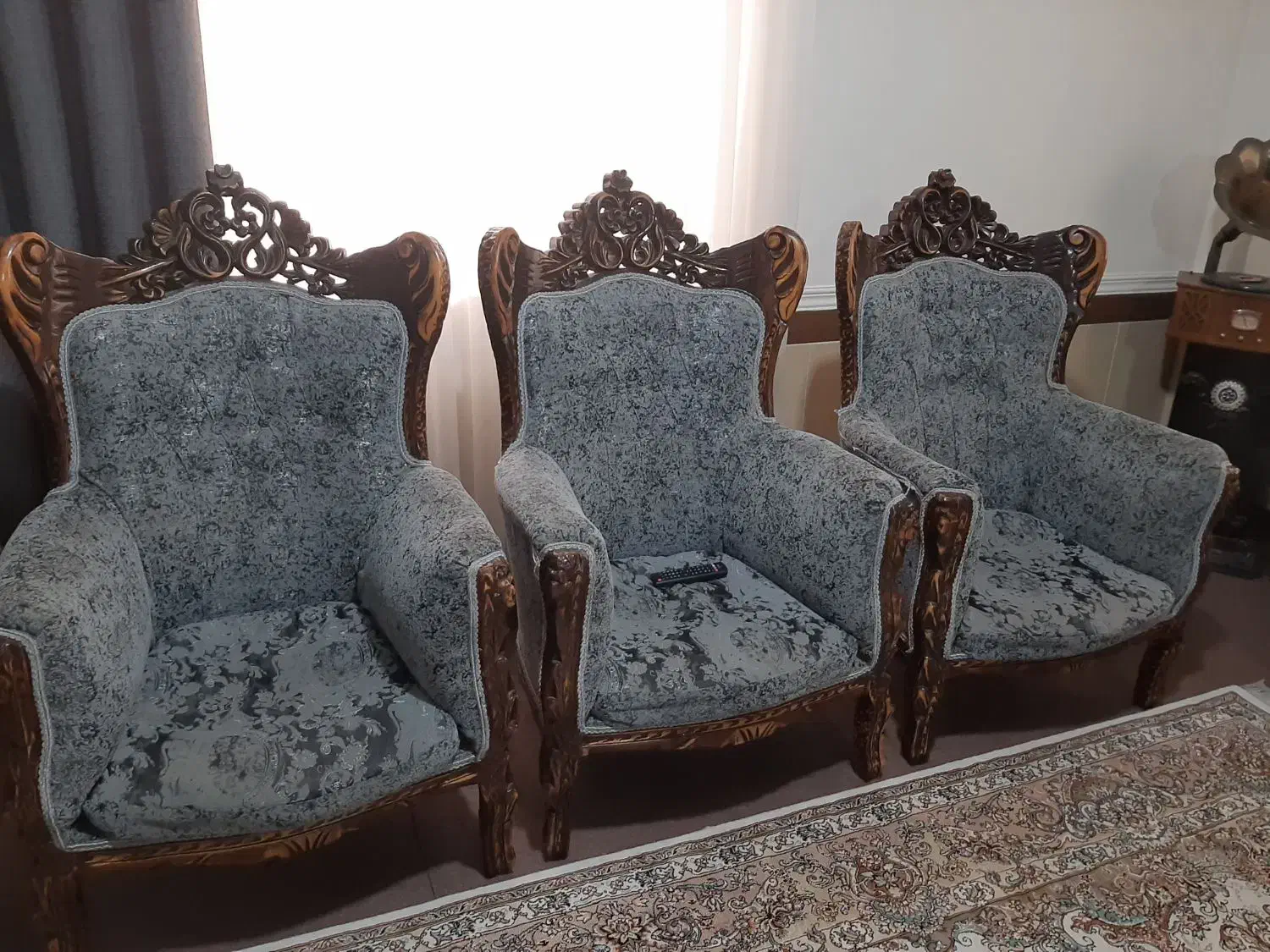 مبل ۹نفره استیل کلاسیک|مبلمان خانگی و میز عسلی|زیرآب, |دیوار