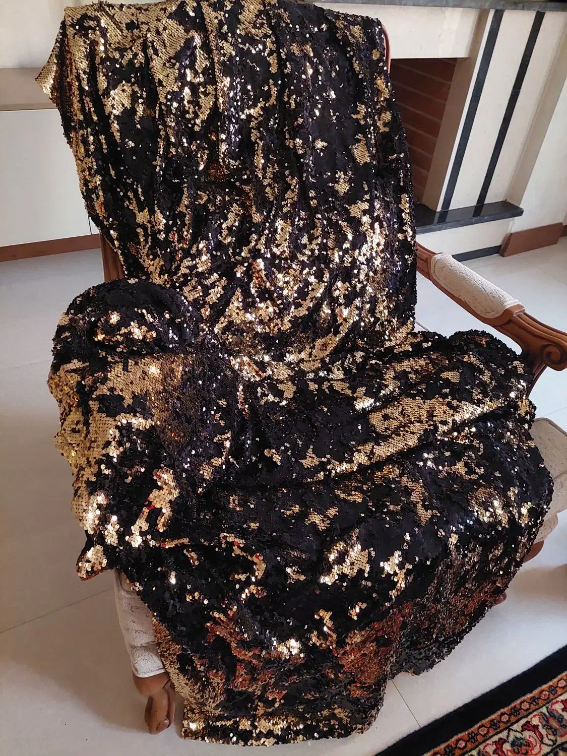 والان پولکی یا پارچه پیراهن مجلسی|پرده، رانر، رومیزی|تهران, شهرک آزمایش|دیوار