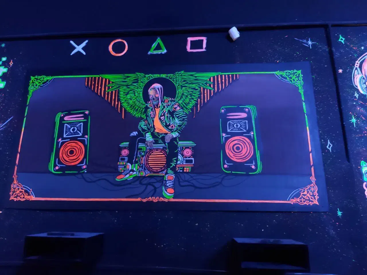 تابلو فلورسنت بلک لایت|تابلو، نقاشی، عکس|مشهد, چهارچشمه|دیوار