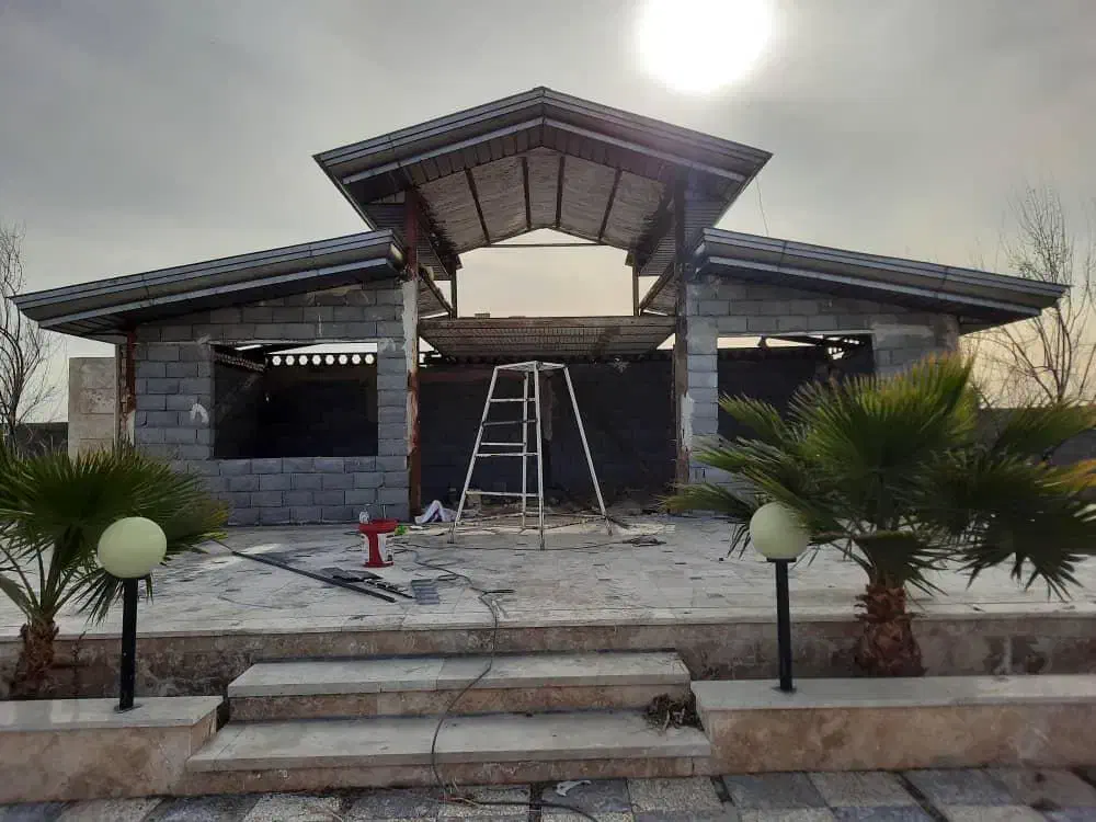 شیروانی خرپا پوشش سقف نما ولمبه ایرانیت پلی کربنات|خدمات پیشه و مهارت|پاکدشت, خاتون آباد|دیوار