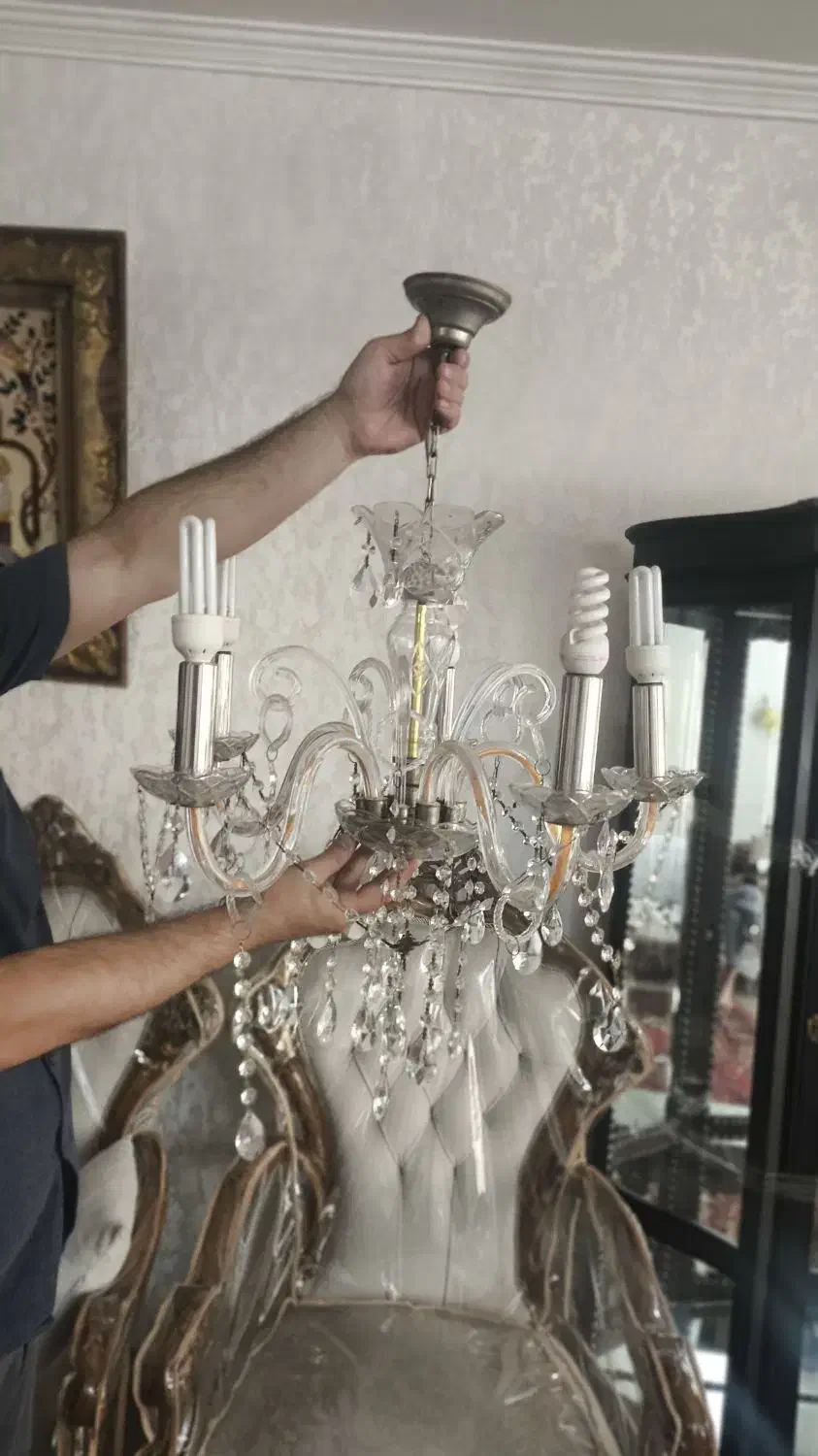 لوستر|لوستر و چراغ آویز|تبریز, |دیوار