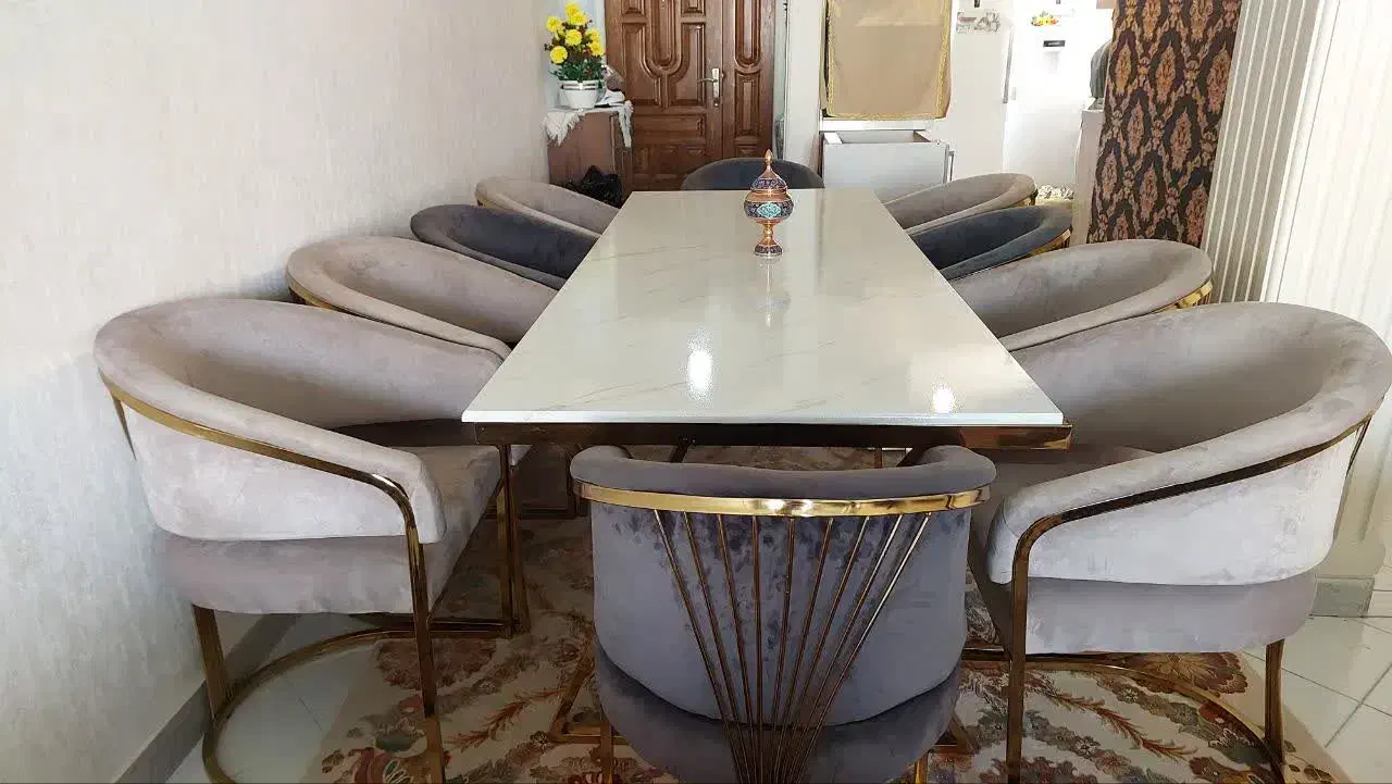 میزناهارخوری۸نفره استیل|میز و صندلی غذاخوری|پردیس, فاز ۸|دیوار