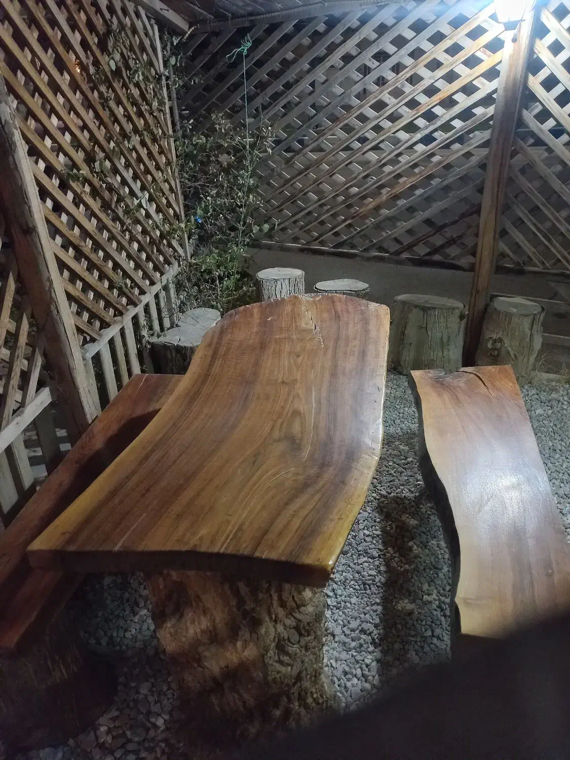 میز و صندلی روستیک|میز و صندلی غذاخوری|گلپایگان, |دیوار