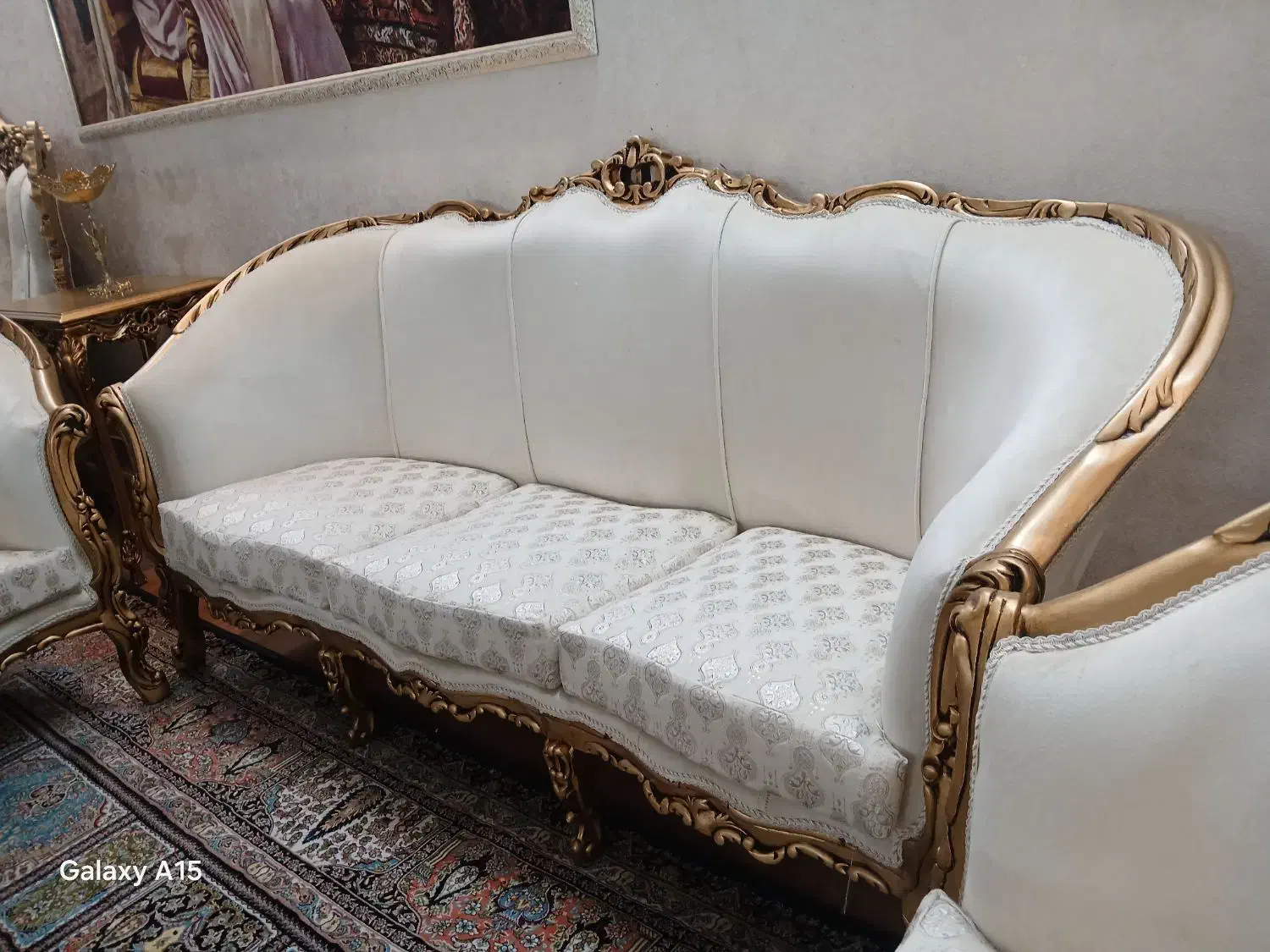 مبل سلطنتی ۹نفره فرانسوی وراحتی ۷نفره|مبلمان خانگی و میز عسلی|کاشمر, |دیوار