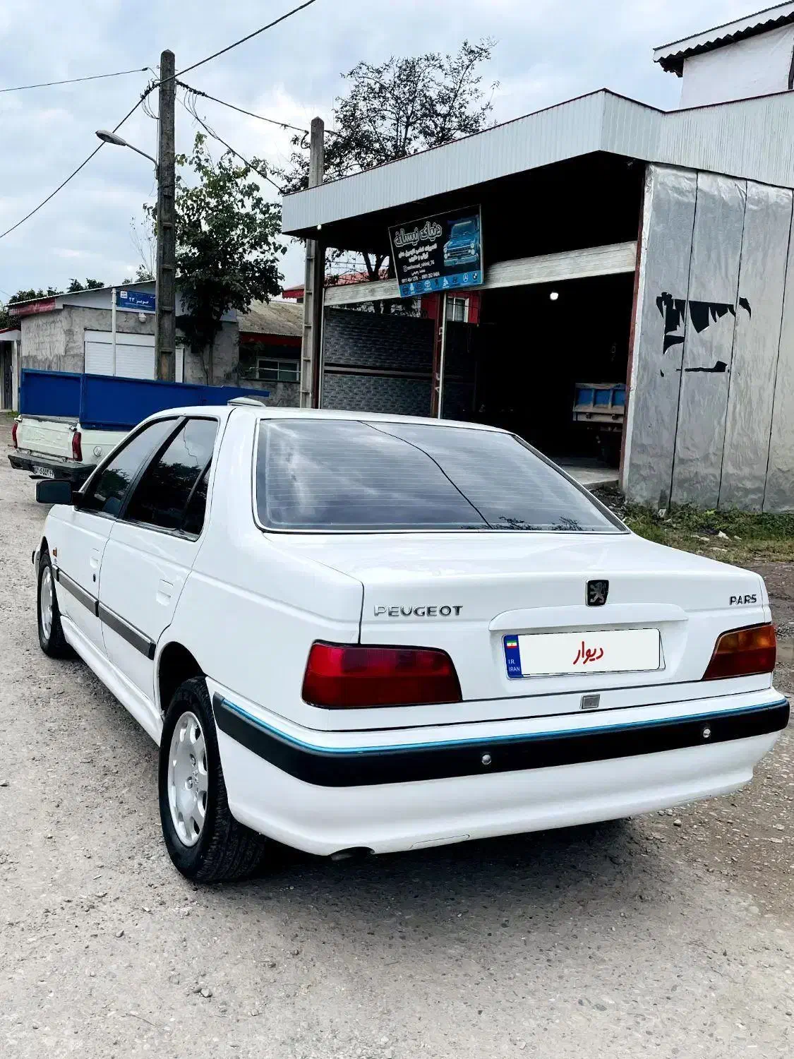 پژو پارس سفید 86|خودرو سواری و وانت|رشت, بیجارپس|دیوار