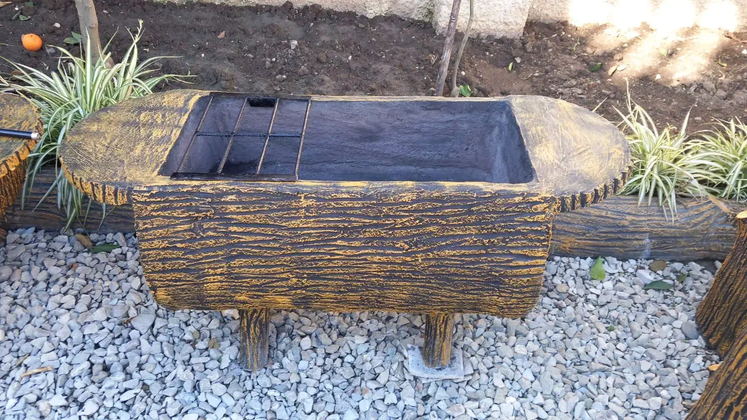 فروش منقل *منقل ومیزوصندلی بتنی تنه درختی|مصالح و تجهیزات ساختمان|کلارآباد, |دیوار