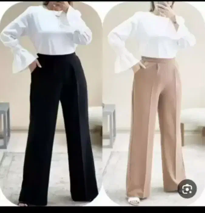 شلوار نیم بگ مشکی و رنگی|لباس|دهلران, |دیوار