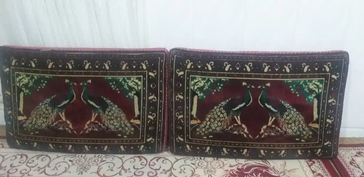 پشتی  طاووس|پشتی|قم, شهر قائم|دیوار