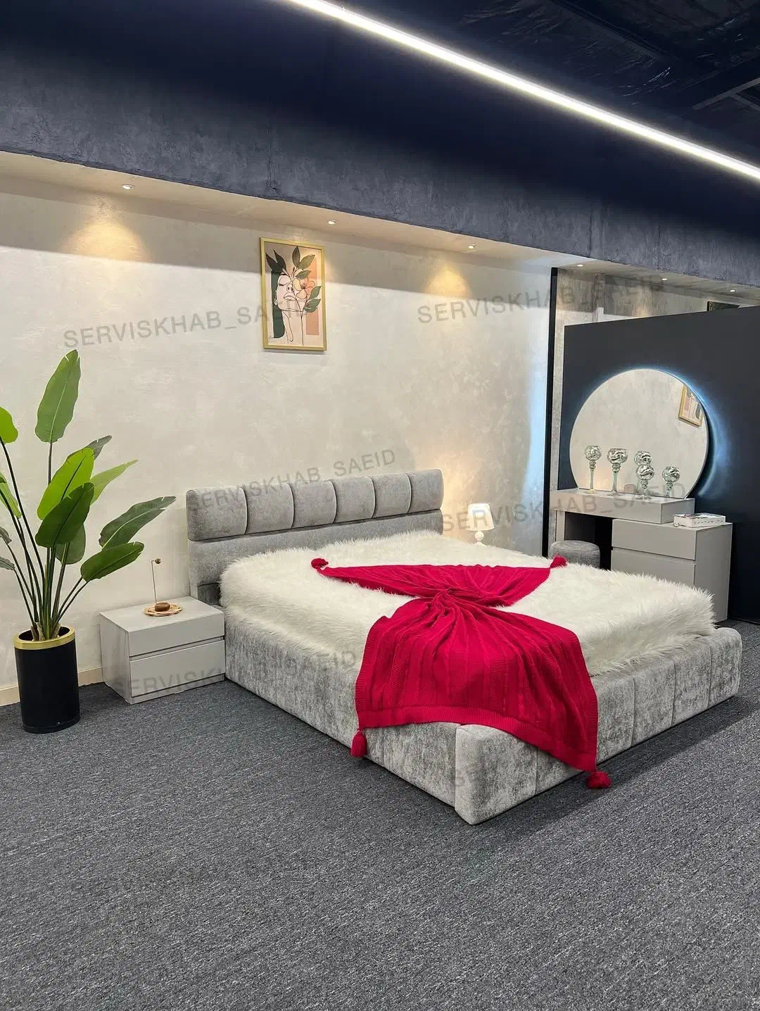 تخت خواب لمسه مربع|تخت و سرویس خواب|قزوین, |دیوار