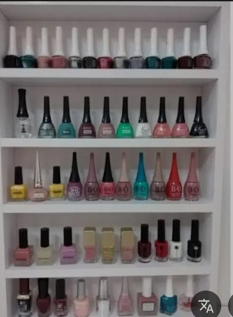 استند لاک ناخن  دیواری چوبی|کتابخانه، شلف، قفسههای دیواری|جهرم, |دیوار