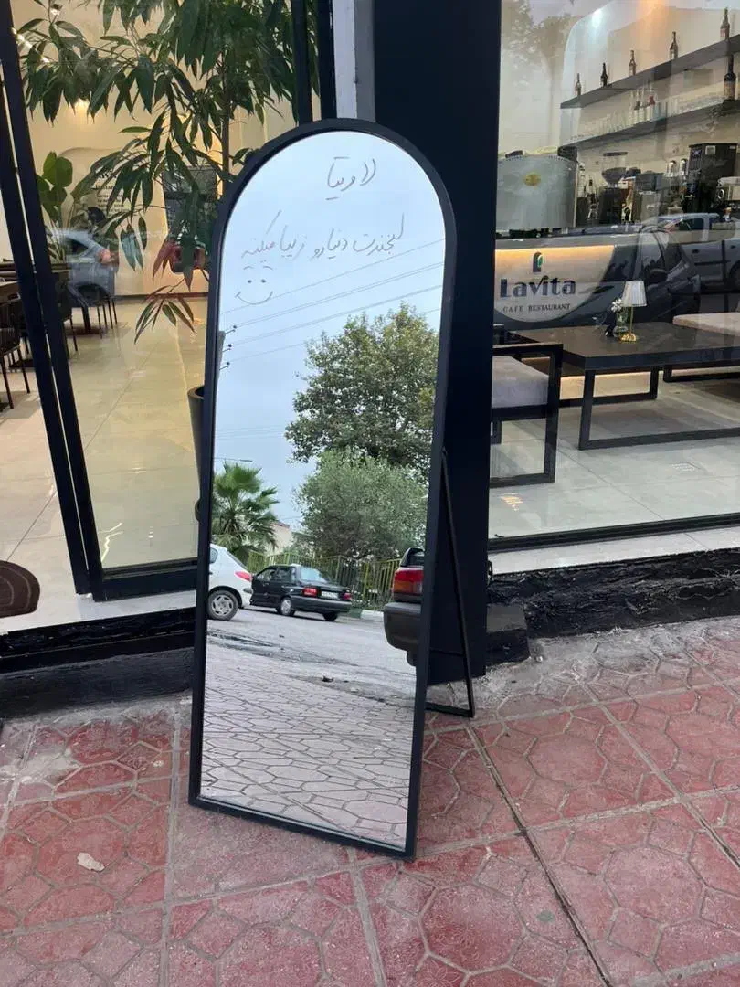 اینه فلزی مدل پنجره ایی ابعاد ۱۸۰ سفارشی|آینه|قائمشهر, |دیوار