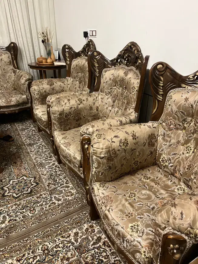 مبدل سلطنتی ۹نفره|مبلمان خانگی و میز عسلی|فولادشهر, فولادشهر|دیوار