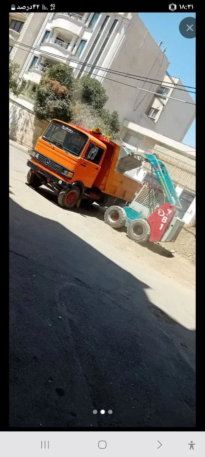 اجاره بابکت خاکبرداری توماس مینی لودر و بیل|خدمات حمل و نقل|مشهد, عبادی|دیوار