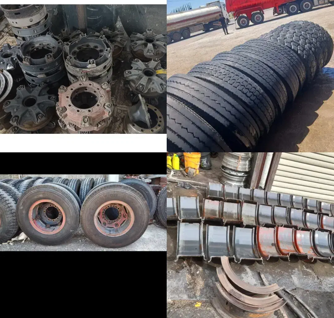 3تیکه رینگ لاستیک24سیمی پره جلووعقب اندیمشک|قطعات یدکی و لوازم جانبی|اهواز, زرگان|دیوار