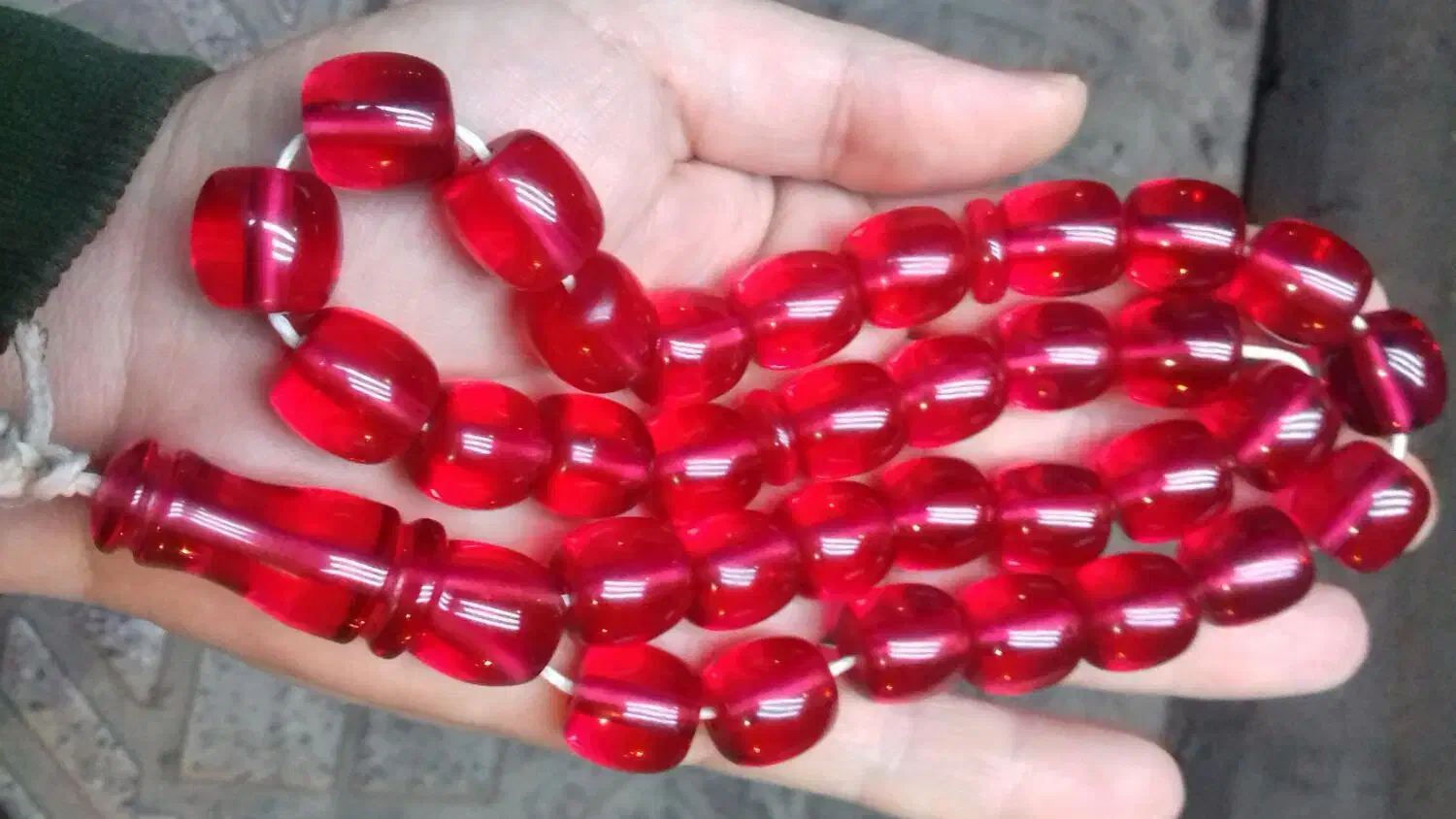 سندلوس کهنه آلمان سرخ بودار اصل اصل|جواهرات|قرچک, مهدیه|دیوار