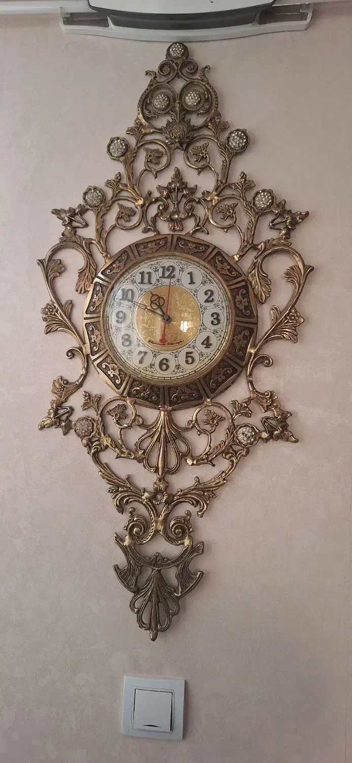 ساعت تمام برنج|ساعت دیواری و تزئینی|ری, دیلمان|دیوار