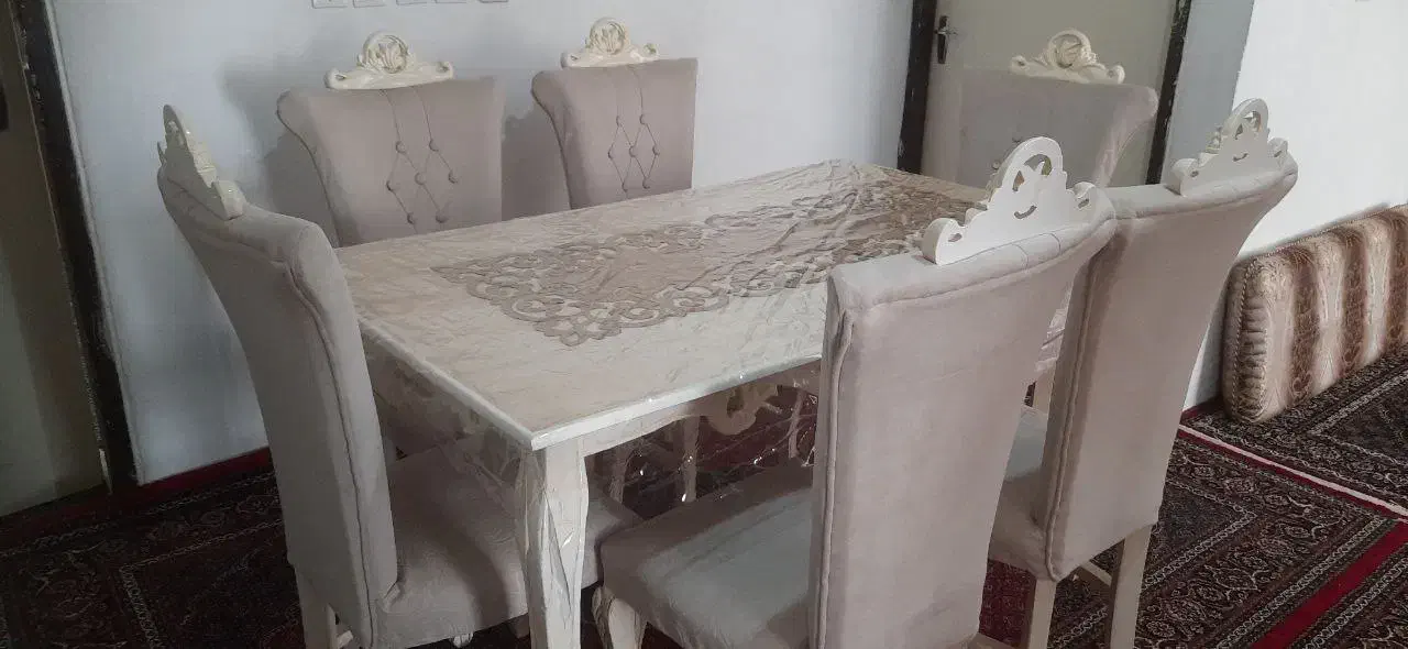 نهار خوری شش نفره سالم|میز و صندلی غذاخوری|سنندج, |دیوار