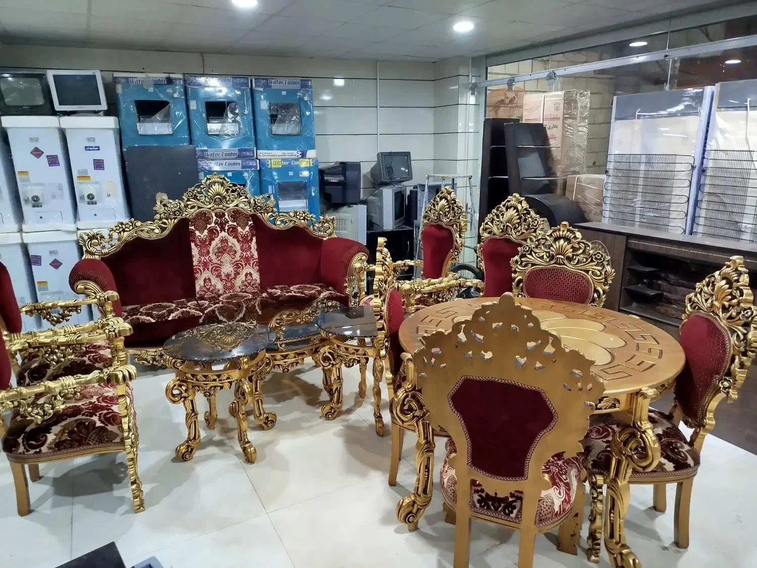 مبل سلطنتی|مبلمان خانگی و میز عسلی|جهرم, |دیوار