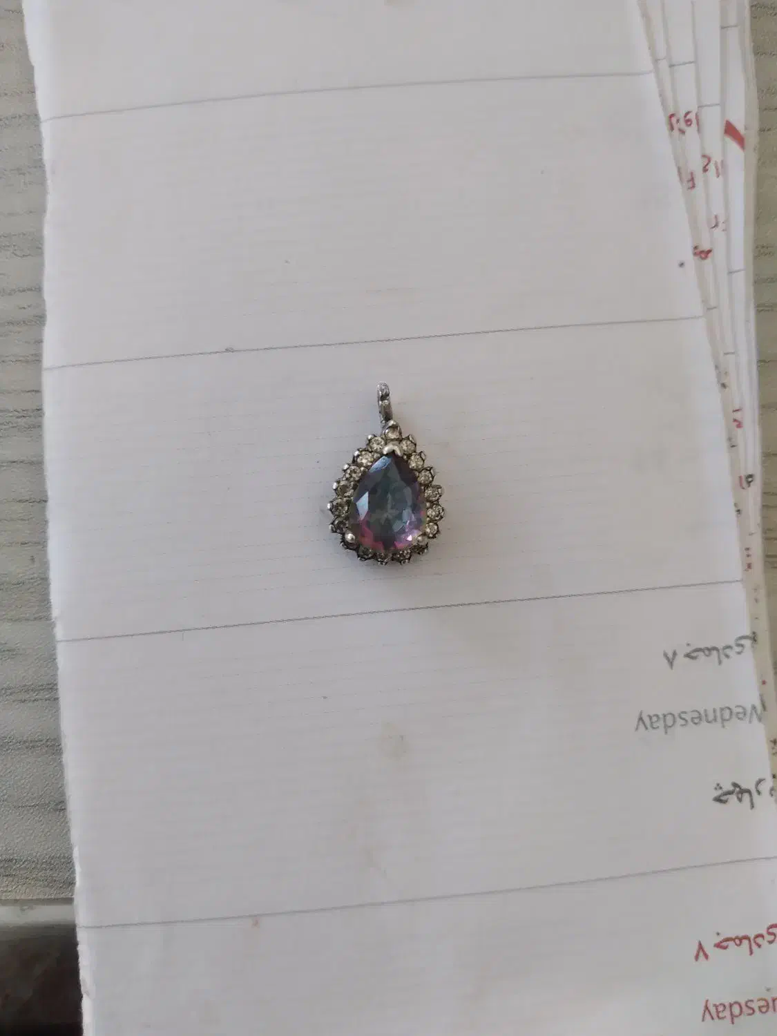 گردنی توپاز هفت  رنگ|جواهرات|قوچان, |دیوار