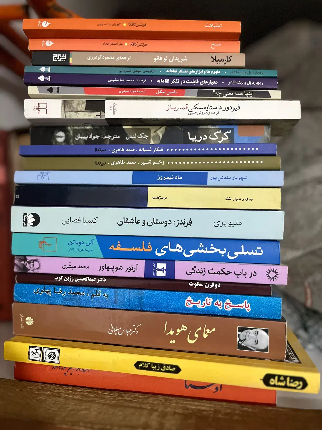 تعدادی کتاب درست حسابی|کتاب و مجله ادبی|رشت, منظریه|دیوار