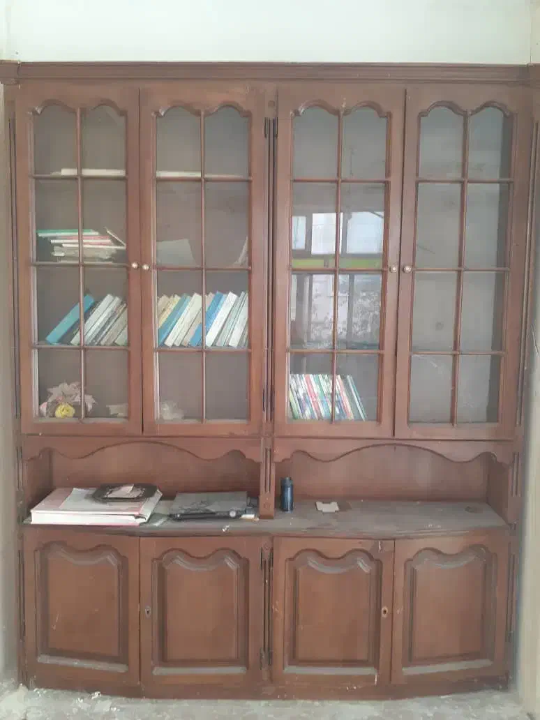کمد کتابخانه چوبی 2/20×2|کتابخانه، شلف، قفسههای دیواری|اردبیل, |دیوار