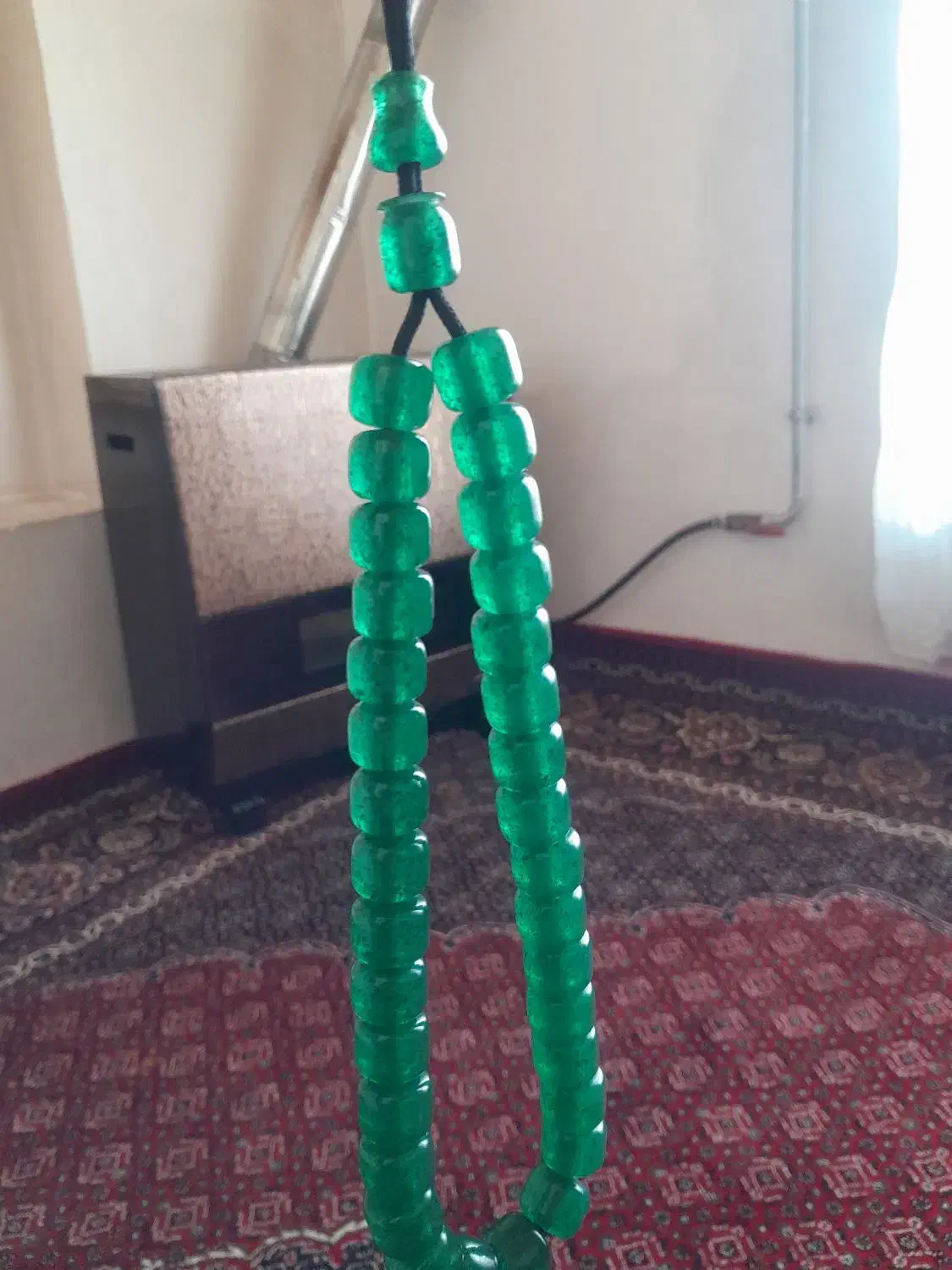 تسبیح سندلوس کهنه اصل|کلکسیون اشیاء عتیقه|سقز, |دیوار