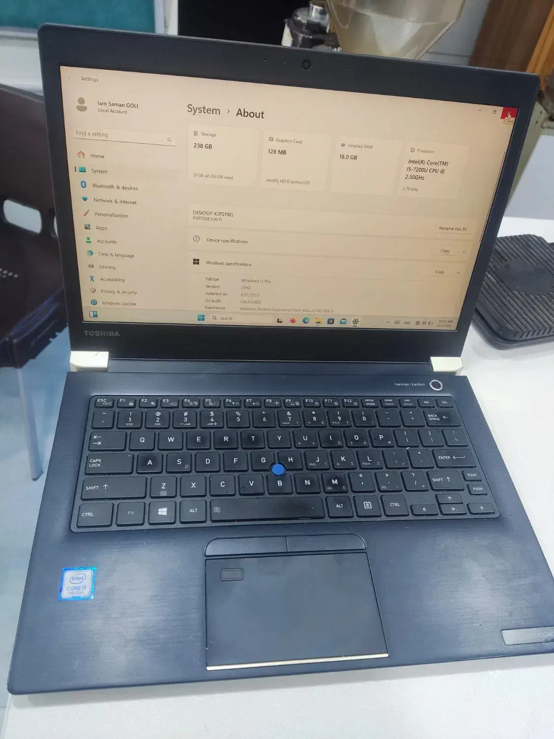 توشیبا|رایانه همراه|بوشهر, |دیوار