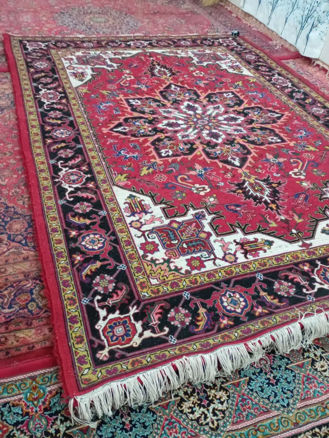 فرش هریس تاجری|فرش|ایلخچی, |دیوار