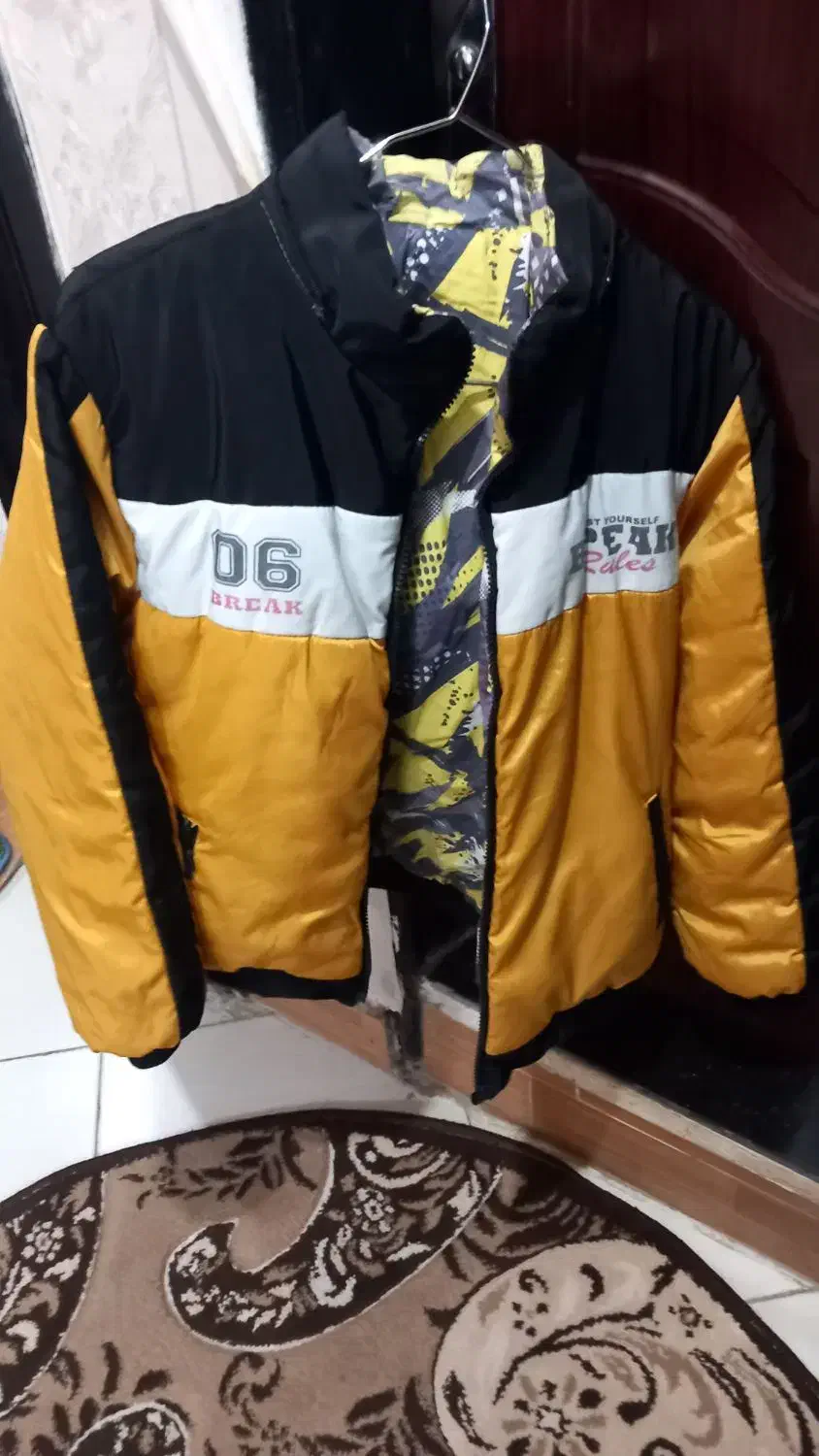 کاپشن دو رو و پافر درحدنو و شلوار در حد نو|کفش و لباس بچه|رشت, حمیدیان|دیوار