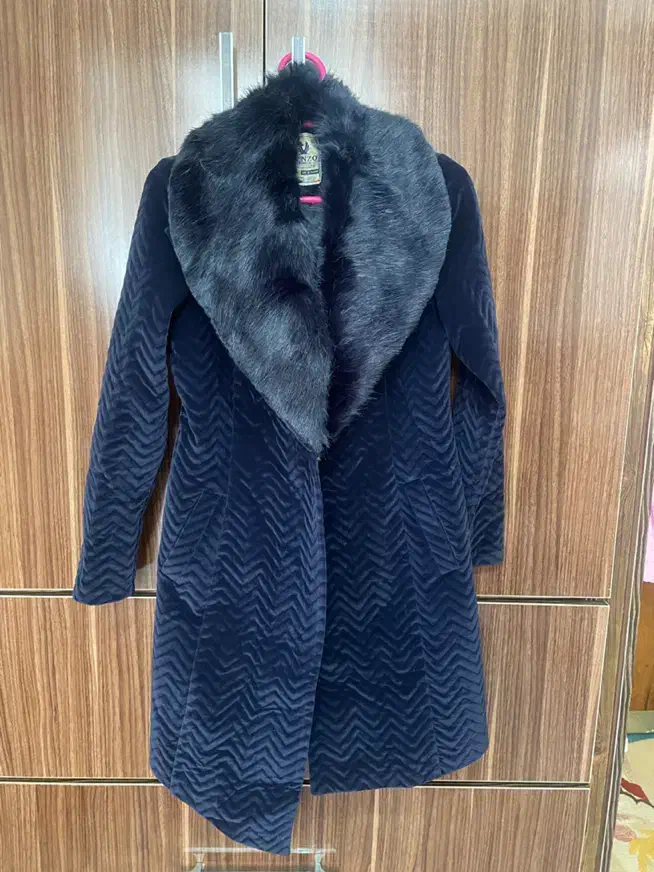 پالتو مخمل سرمه ای سایز ۳۸|لباس|بروجرد, |دیوار