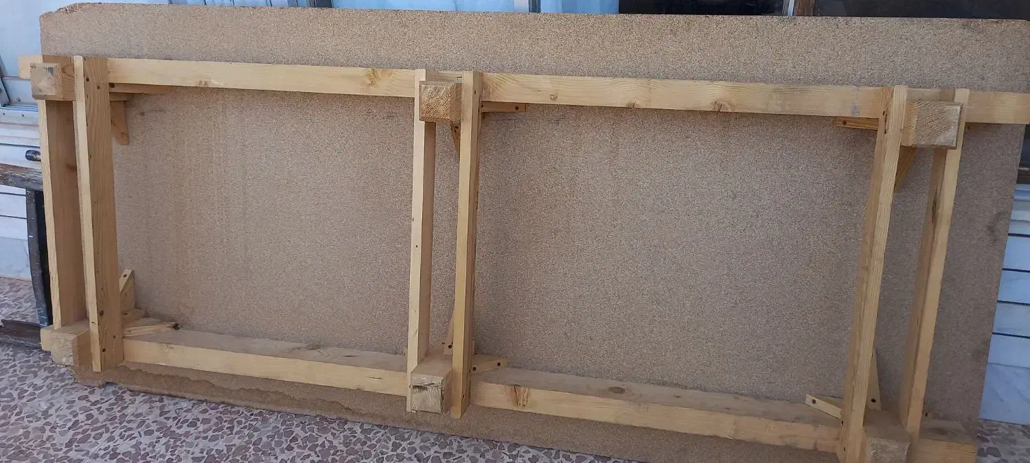 تخت خواب چوبی شیک و محکم|تخت و سرویس خواب|سبزوار, امام خمینی (ناوی)|دیوار