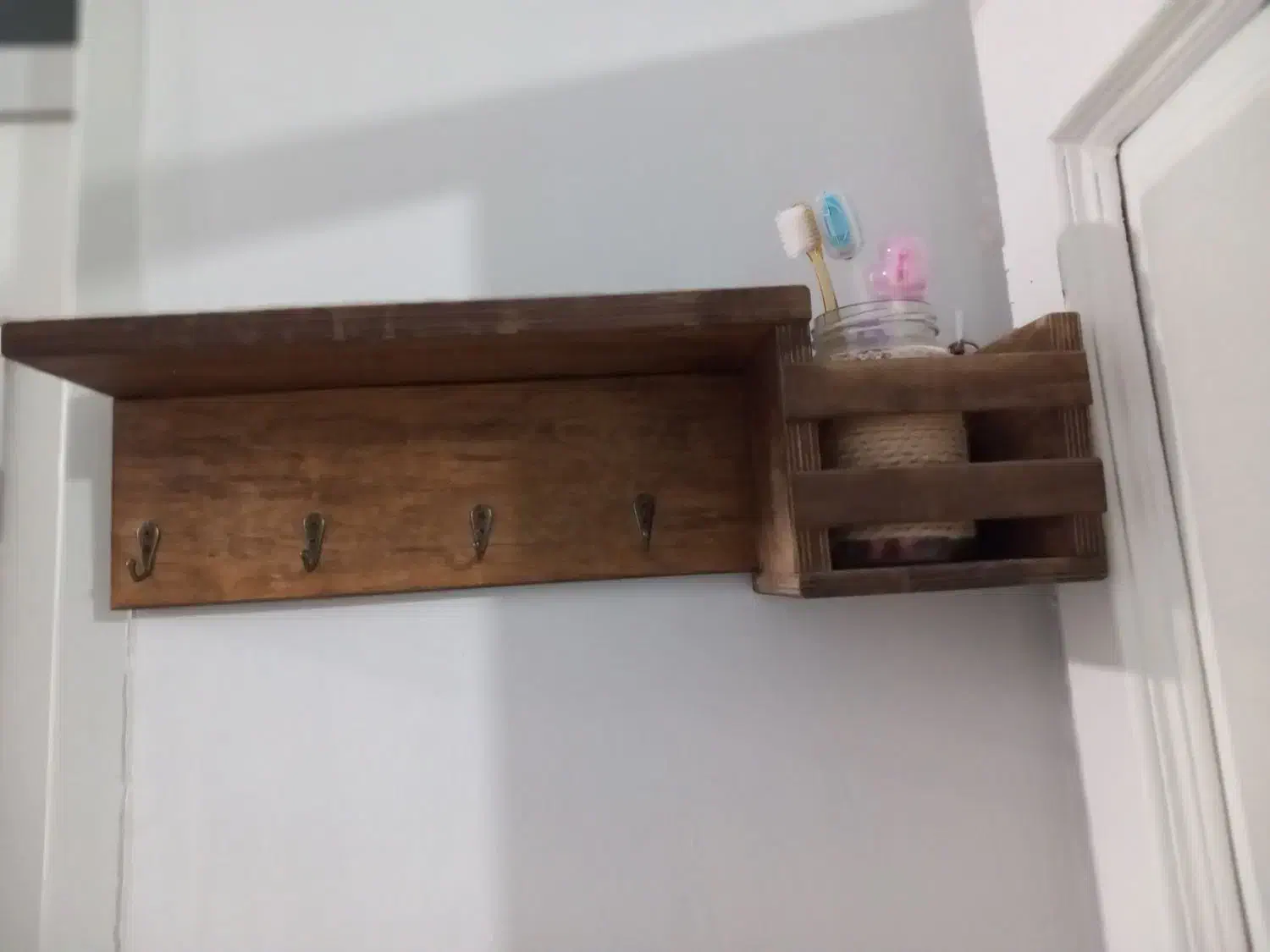 شلف آویز حوله|کتابخانه، شلف، قفسههای دیواری|اسدآباد, |دیوار