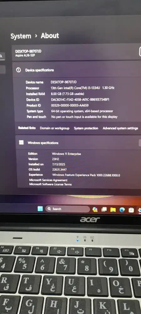 لبتاپ acer|رایانه همراه|بندرعباس, |دیوار