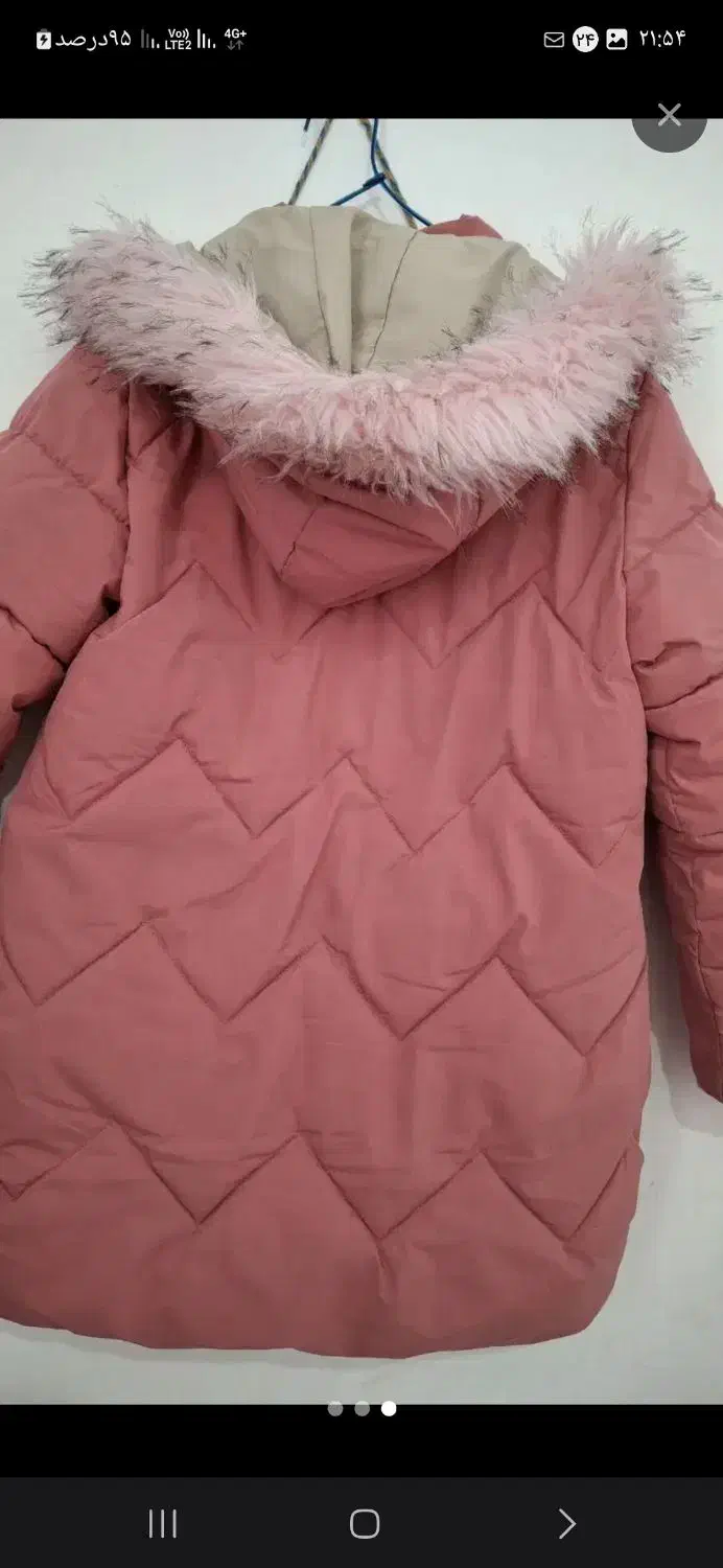 کاپشن دخترانه در حد نو|کفش و لباس بچه|کرمانشاه, |دیوار