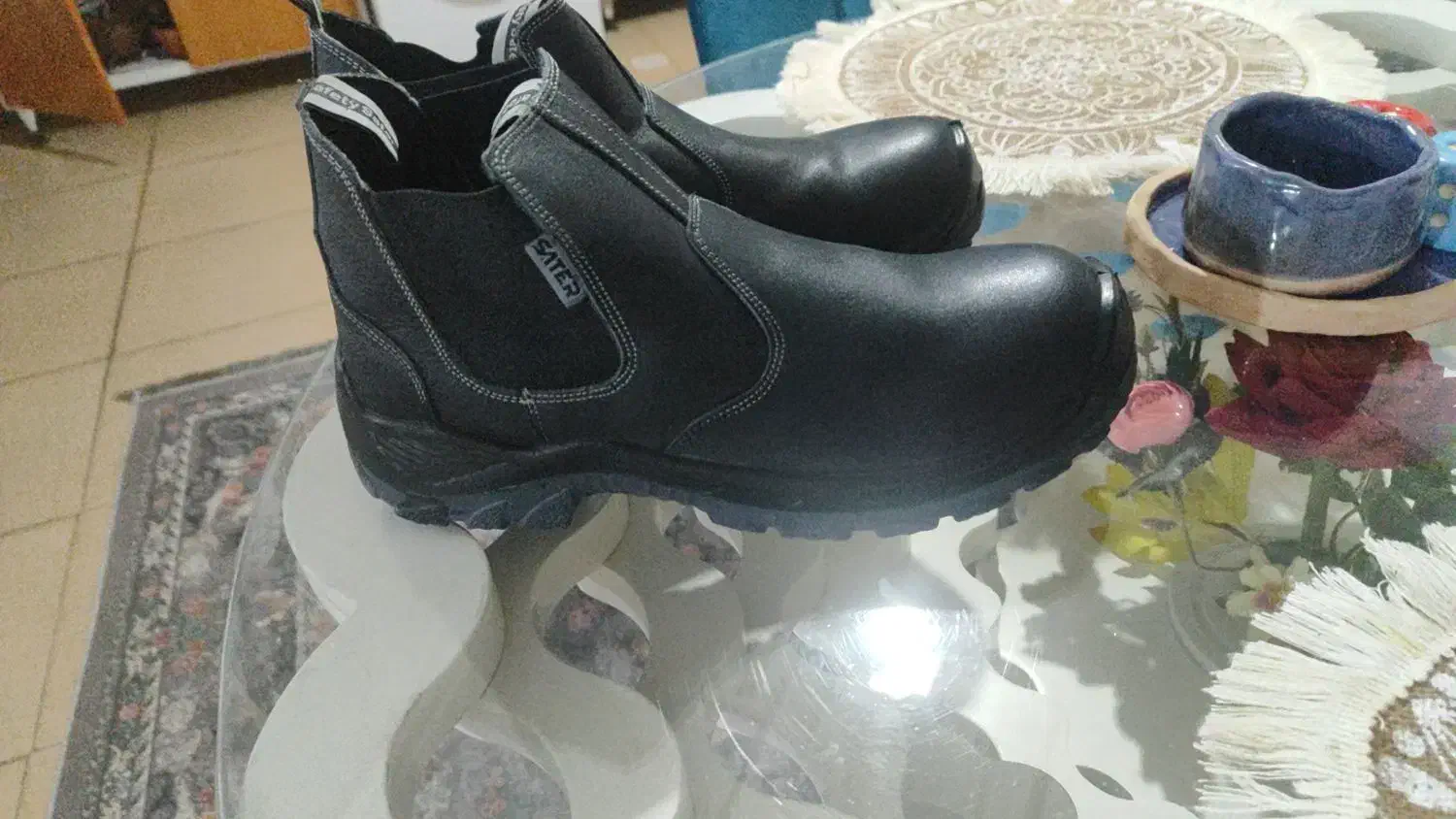 چکمه کارگاهی  ایمنی سایز ۴۱|کیف، کفش، کمربند|خرم‌آباد, |دیوار