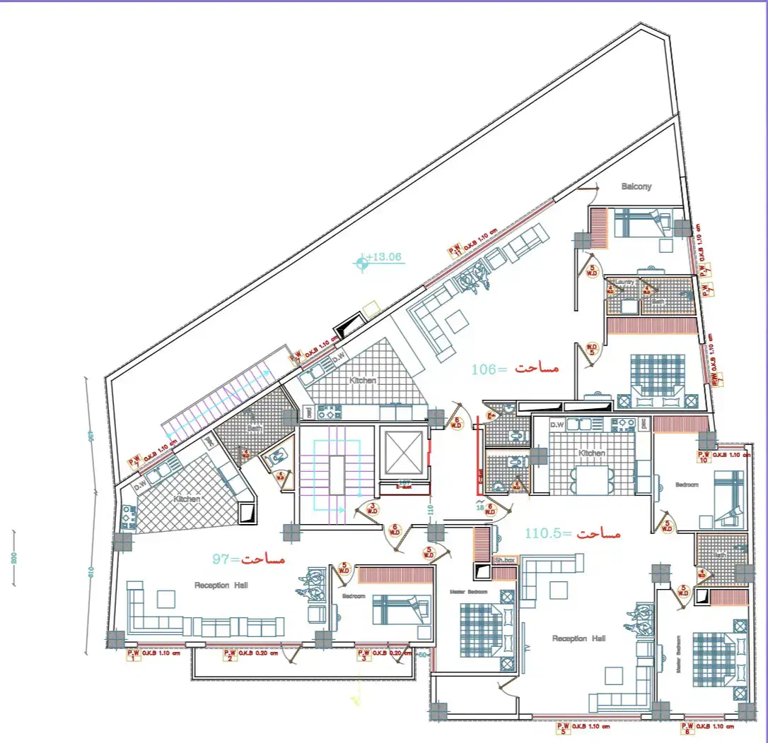 فروش اپارتمان ۱۲۵/۱۳۵متری کوچه باغ/نادر/قونقا|پیش‌فروش املاک|تبریز, |دیوار