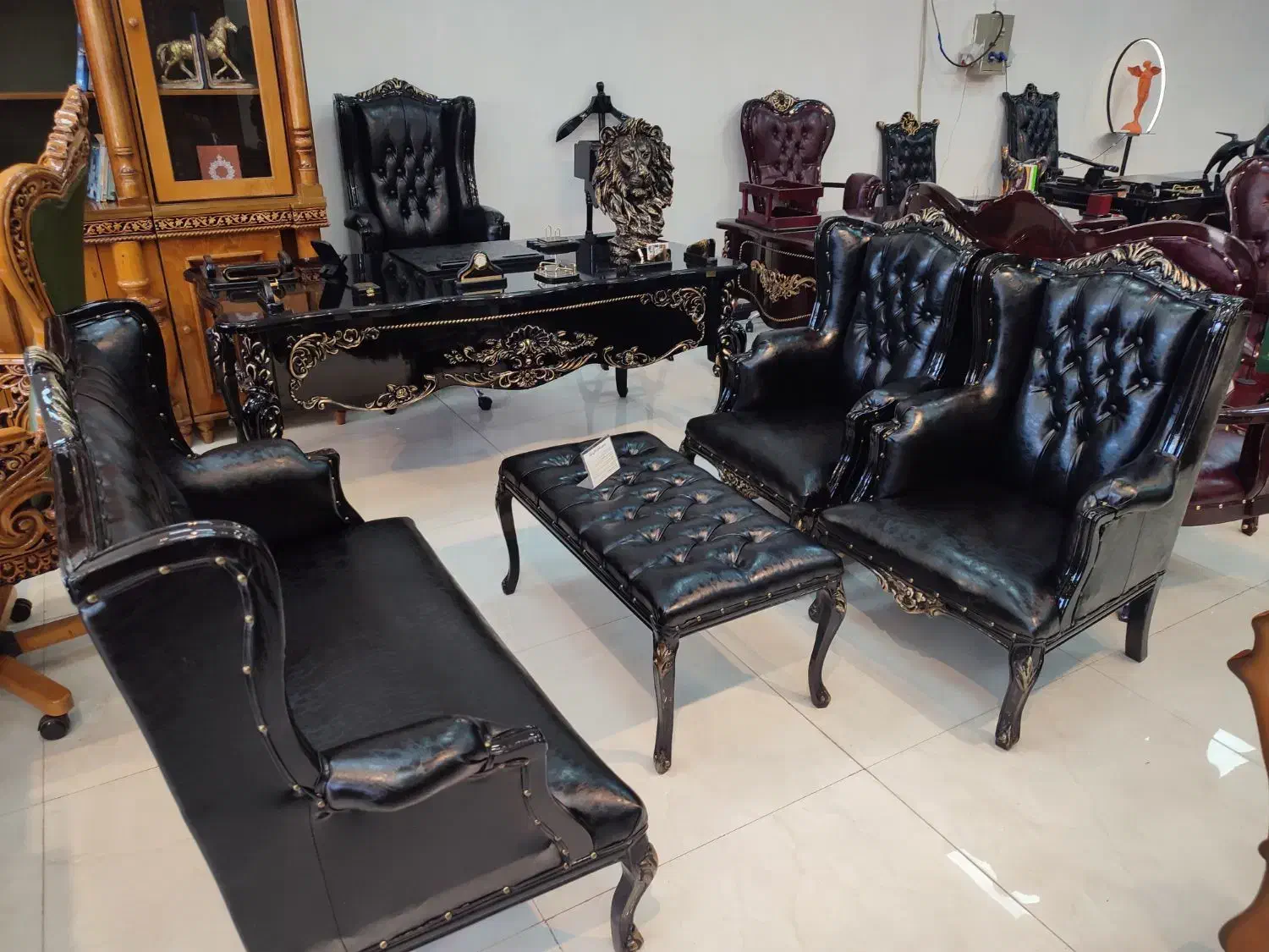 مبلمان اداری کلاسیک ویژه مشکی پتینه شرکتی|دفتر کار|تهران, شهرک ولیعصر جنوبی|دیوار