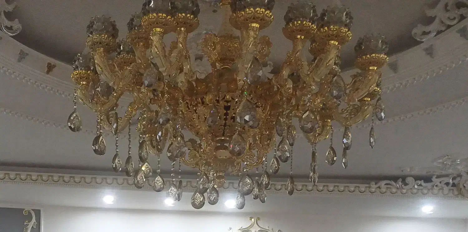 لوستر ۱۲ شاخه لوکس|لوستر و چراغ آویز|اردبیل, |دیوار