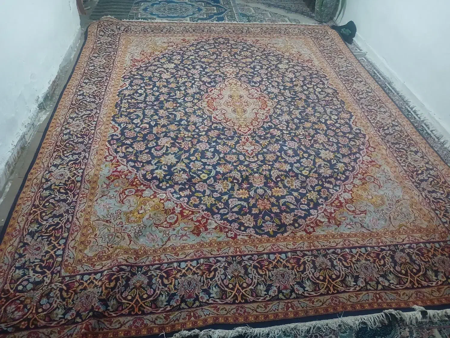 قالی کرمانی 3×4درجه یک|فرش|کرمان, |دیوار