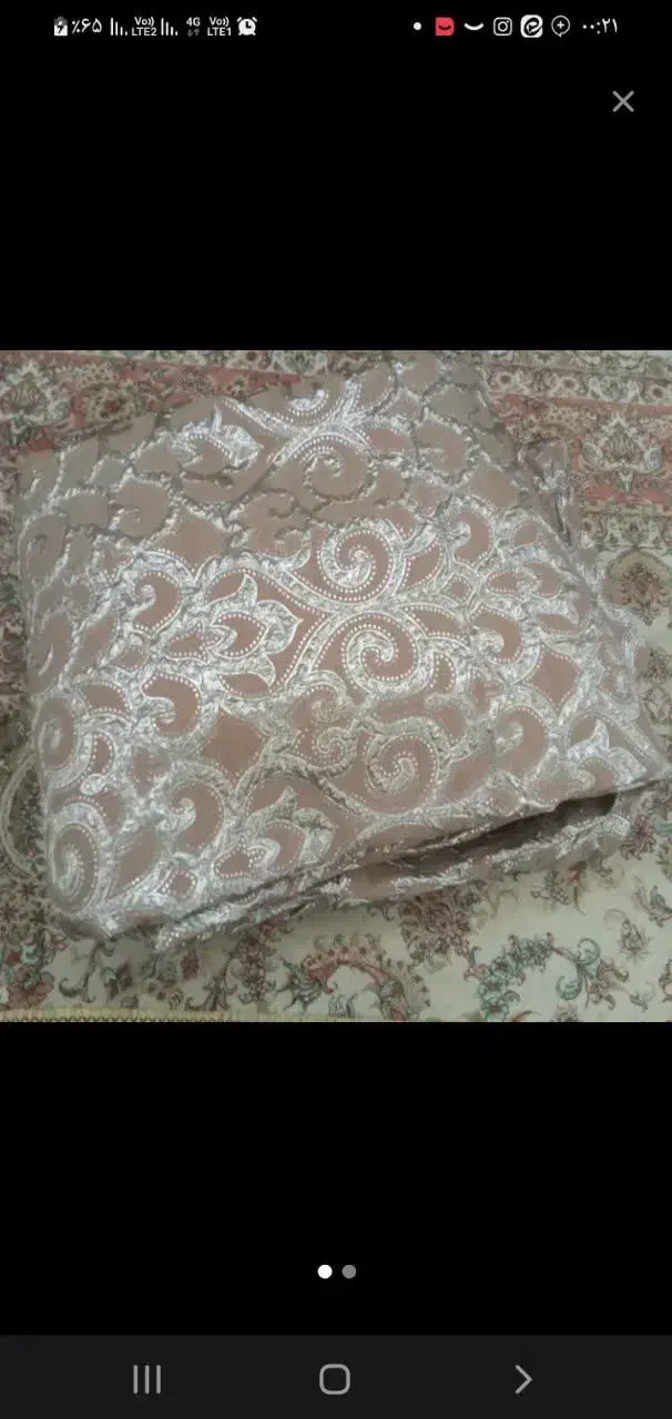 پارچه دستک پرده خیلی شیک وقشنگ|پرده، رانر، رومیزی|مشهد, پنجتن|دیوار