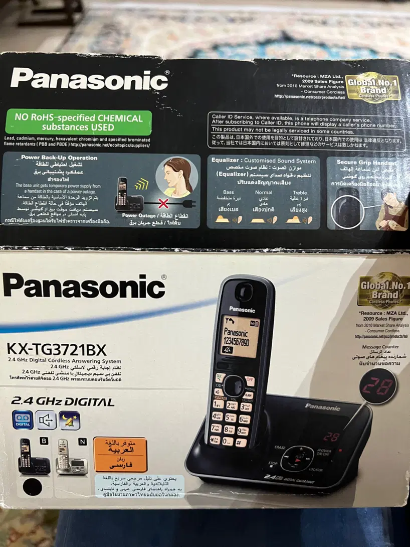 گوشی panasonic بیسیم|تلفن رومیزی|تهران, عباسآباد|دیوار