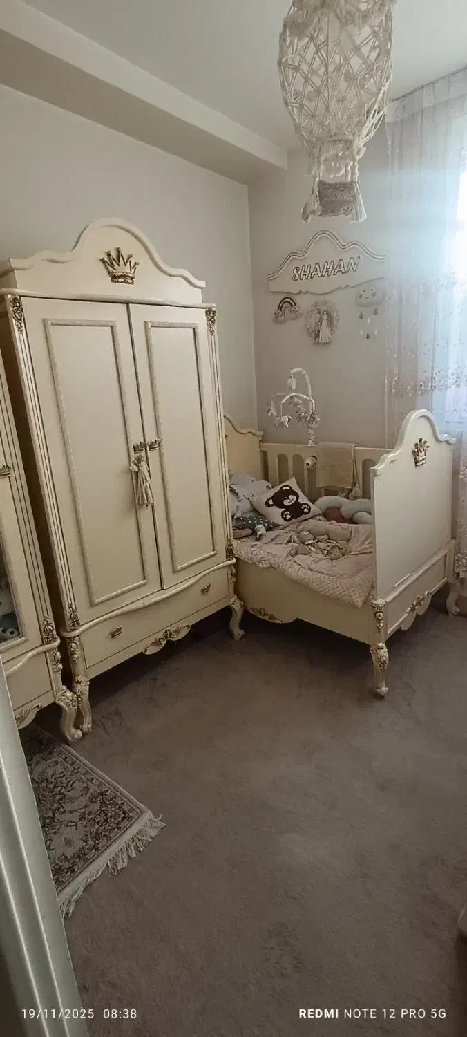 سیسمونی تخت کمد نوزاد|تخت و سرویس خواب|تهران, شهرک ولیعصر جنوبی|دیوار