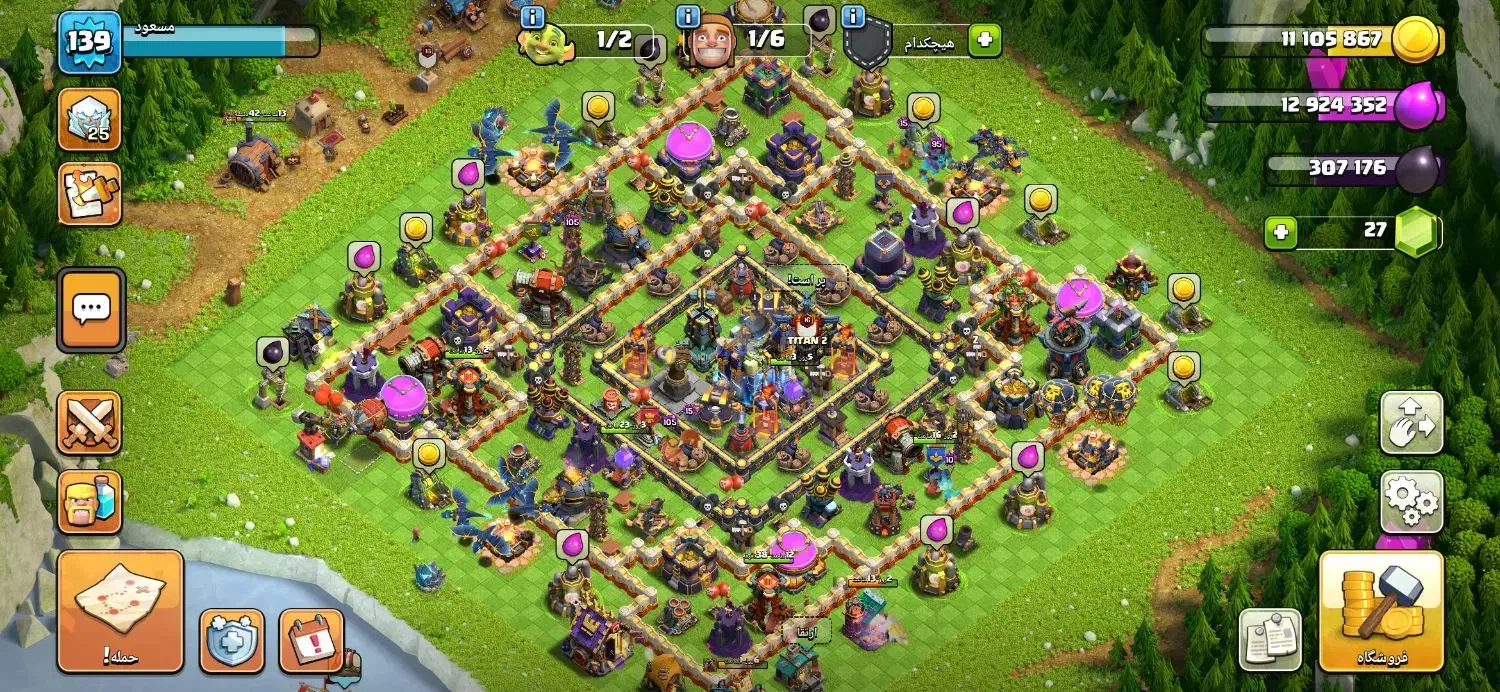 اکانت کلش تان ۱۸ قوی|کنسول، بازی ویدئویی و آنلاین|پاکدشت, پاکدشت (مامازند)|دیوار